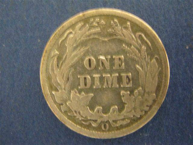 1906-O Barber Dime Reverse